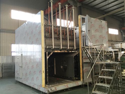 IQF fluidized bed freezer